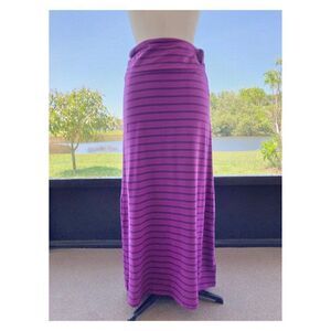 The North Face Women’s Ava Striped Maxi Skirt Purple Black Size XS
